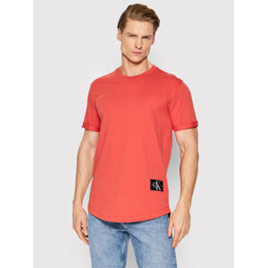 Calvin Klein pánské oranžové tričko - L (XLV)
